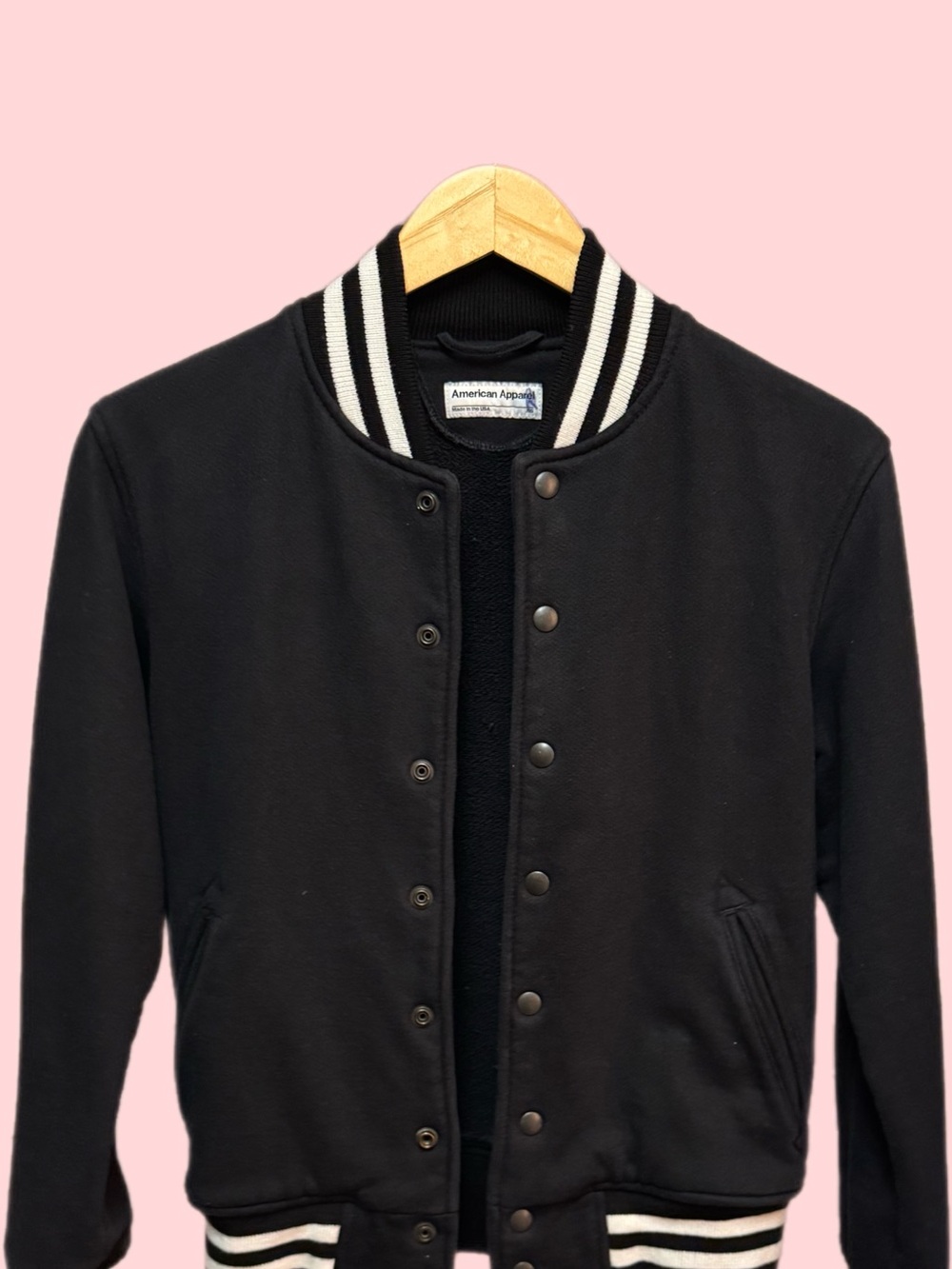 american apparel varsity bomber jacket